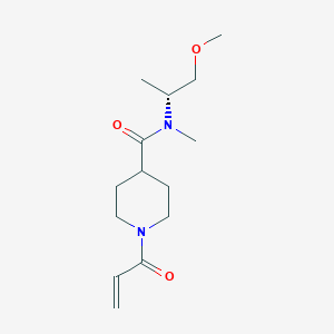 N-[(2R)-1-Methoxypropan-2-yl]-N-methyl-1-prop-2-enoylpiperidine-4-carboxamide