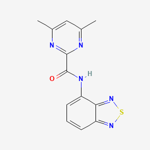 N-(2,1,3-Benzothiadiazol-4-yl)-4,6-dimethylpyrimidine-2-carboxamide