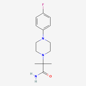 2-[4-(4-Fluorophenyl)piperazino]-2-methylpropanamide