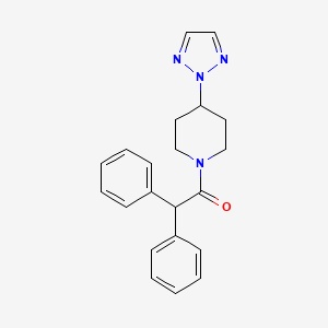 molecular formula C21H22N4O B2358001 1-(4-(2H-1,2,3-triazol-2-yl)piperidin-1-yl)-2,2-diphenylethanone CAS No. 2097884-26-7