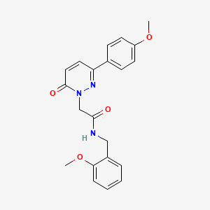 molecular formula C21H21N3O4 B2358005 N-[(2-methoxyphenyl)methyl]-2-[3-(4-methoxyphenyl)-6-oxopyridazin-1-yl]acetamide CAS No. 899946-61-3