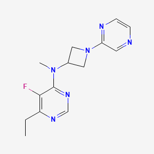 6-Ethyl-5-fluoro-N-methyl-N-(1-pyrazin-2-ylazetidin-3-yl)pyrimidin-4-amine