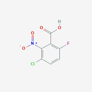 molecular formula C7H3ClFNO4 B2358023 3-Chloro-6-fluoro-2-nitrobenzoic acid CAS No. 1807238-17-0