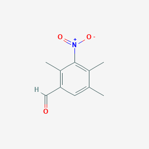 molecular formula C10H11NO3 B2358027 2,4,5-三甲基-3-硝基苯甲醛 CAS No. 2092209-46-4