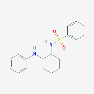 molecular formula C18H22N2O2S B2358035 N-(2-anilinocyclohexyl)benzènesulfonamide 