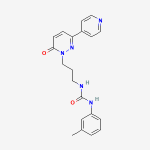1-(3-(6-oxo-3-(pyridin-4-yl)pyridazin-1(6H)-yl)propyl)-3-(m-tolyl)urea