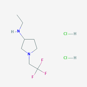 N-ethyl-1-(2,2,2-trifluoroethyl)pyrrolidin-3-amine dihydrochloride