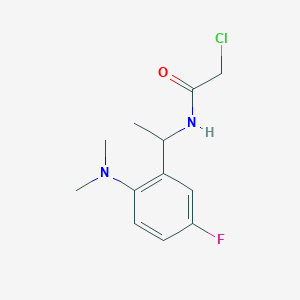 2-Chloro-N-[1-[2-(dimethylamino)-5-fluorophenyl]ethyl]acetamide