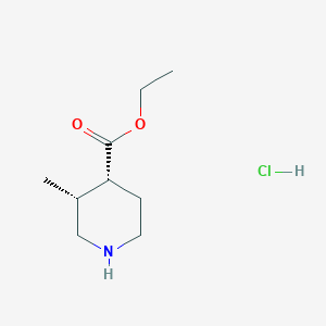 molecular formula C9H18ClNO2 B2358054 cis-Ethyl 3-methylpiperidine-4-carboxylate hcl CAS No. 1159822-87-3; 1956355-54-6