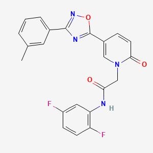 N-(2,5-difluorophenyl)-2-{5-[3-(3-methylphenyl)-1,2,4-oxadiazol-5-yl]-2-oxopyridin-1(2H)-yl}acetamide