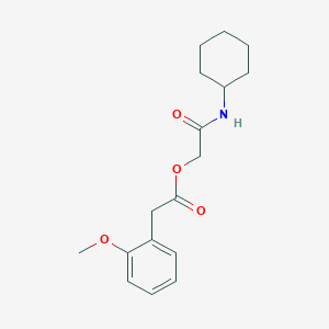 molecular formula C17H23NO4 B2358075 2-(Cyclohexylamino)-2-oxoethyl (2-methoxyphenyl)acetate CAS No. 1794741-27-7