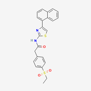 2-(4-(ethylsulfonyl)phenyl)-N-(4-(naphthalen-1-yl)thiazol-2-yl)acetamide