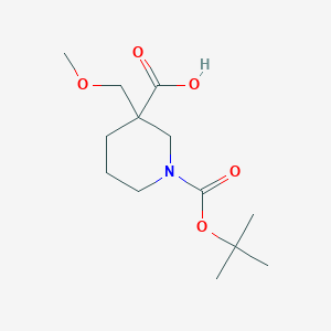 1-(tert-Butoxycarbonyl)-3-(methoxymethyl)piperidine-3-carboxylic acid