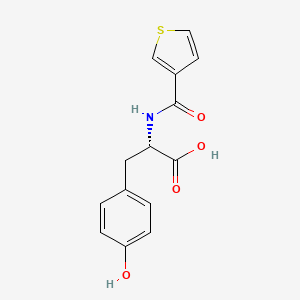 (2S)-3-(4-Hydroxyphenyl)-2-(thiophene-3-carbonylamino)propanoic acid