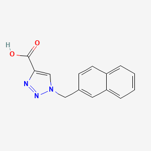 molecular formula C14H11N3O2 B2358116 Acide 1-[(naphtalén-2-yl)méthyl]-1H-1,2,3-triazole-4-carboxylique CAS No. 2098095-43-1