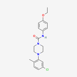 4-(5-chloro-2-methylphenyl)-N-(4-ethoxyphenyl)piperazine-1-carboxamide