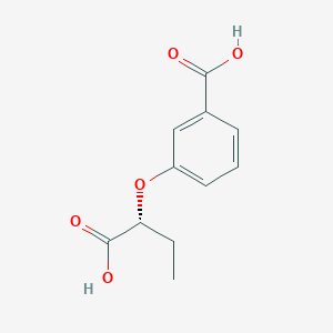 molecular formula C11H12O5 B2358153 (R)-3-(1-Carboxypropoxy)benzoesäure CAS No. 1799412-34-2