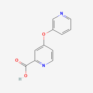 molecular formula C11H8N2O3 B2358154 4-(吡啶-3-氧基)吡啶-2-羧酸 CAS No. 1094392-33-2