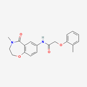 N-(4-methyl-5-oxo-2,3-dihydro-1,4-benzoxazepin-7-yl)-2-(2-methylphenoxy)acetamide