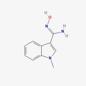 molecular formula C10H11N3O B2358183 N'-hydroxy-1-methyl-1H-indole-3-carboximidamide CAS No. 131012-60-7
