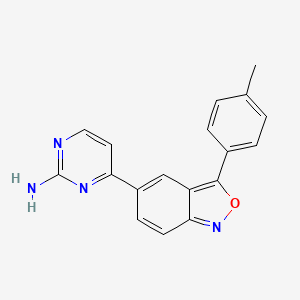 molecular formula C18H14N4O B2358191 4-[3-(4-Methylphenyl)-2,1-benzoxazol-5-yl]pyrimidin-2-amine CAS No. 478692-83-0