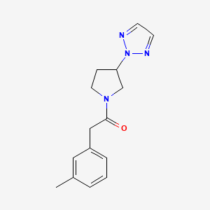 1-(3-(2H-1,2,3-triazol-2-yl)pyrrolidin-1-yl)-2-(m-tolyl)ethanone