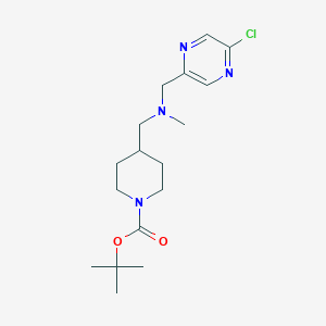 molecular formula C17H27ClN4O2 B2358201 Tert-butyl 4-[[(5-chloropyrazin-2-yl)methyl-methylamino]methyl]piperidine-1-carboxylate CAS No. 2377030-83-4