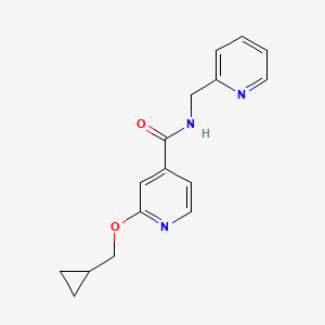 2-(cyclopropylmethoxy)-N-(pyridin-2-ylmethyl)isonicotinamide