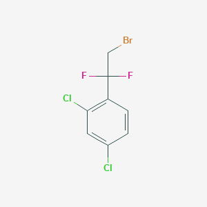 molecular formula C8H5BrCl2F2 B2358214 1-(2-Bromo-1,1-difluoroethyl)-2,4-dichloro-benzene CAS No. 1644456-76-7