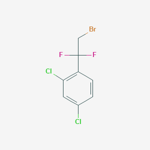 molecular formula C8H5BrCl2F2 B2358214 1-(2-溴-1,1-二氟乙基)-2,4-二氯苯 CAS No. 1644456-76-7