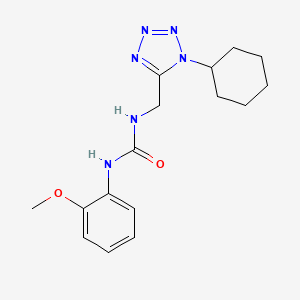 molecular formula C16H22N6O2 B2358215 1-((1-cyclohexyl-1H-tetrazol-5-yl)methyl)-3-(2-methoxyphenyl)urea CAS No. 921151-02-2