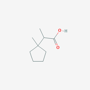 molecular formula C9H16O2 B2358216 2-(1-Methylcyclopentyl)propanoic acid CAS No. 2248384-37-2