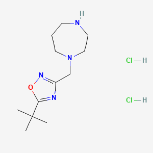 1-[(5-Tert-butyl-1,2,4-oxadiazol-3-yl)methyl]-1,4-diazepane dihydrochloride