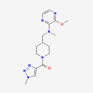 [4-[[(3-Methoxypyrazin-2-yl)-methylamino]methyl]piperidin-1-yl]-(1-methyltriazol-4-yl)methanone