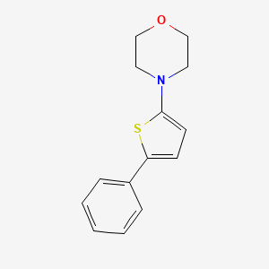 molecular formula C14H15NOS B2358237 2-Morpholin-4-yl-5-phenylthiophene CAS No. 2907-62-2