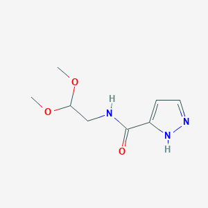 N-(2,2-dimethoxyethyl)-1H-pyrazole-5-carboxamide