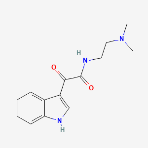 molecular formula C14H17N3O2 B2358257 N-[2-(dimethylamino)ethyl]-2-(1H-indol-3-yl)-2-oxoacetamide CAS No. 226883-67-6