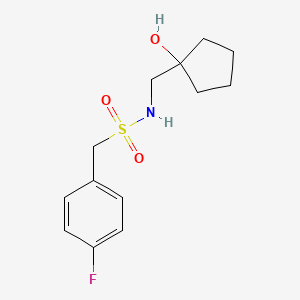 1-(4-fluorophenyl)-N-((1-hydroxycyclopentyl)methyl)methanesulfonamide