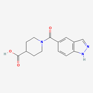 1-(1H-indazole-5-carbonyl)piperidine-4-carboxylic acid