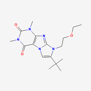 7-(tert-butyl)-8-(2-ethoxyethyl)-1,3-dimethyl-1H-imidazo[2,1-f]purine-2,4(3H,8H)-dione