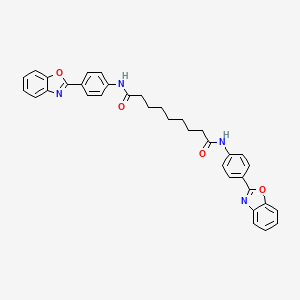 molecular formula C35H32N4O4 B2358281 N,N'-双[4-(1,3-苯并恶唑-2-基)苯基]壬二酰胺 CAS No. 477503-94-9