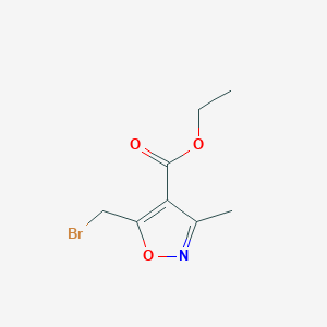 molecular formula C8H10BrNO3 B2358286 Ethyl 5-bromomethyl-3-methylisoxazole-4-carboxylate CAS No. 159770-26-0