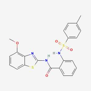 N-(4-methoxy-1,3-benzothiazol-2-yl)-2-[(4-methylphenyl)sulfonylamino]benzamide