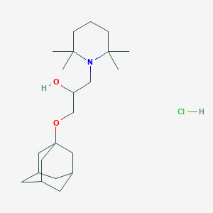1-((3s,5s,7s)-Adamantan-1-yloxy)-3-(2,2,6,6-tetramethylpiperidin-1-yl)propan-2-ol hydrochloride