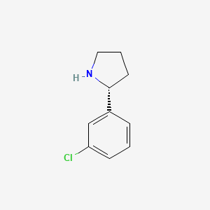 molecular formula C10H12ClN B2358305 (2R)-2-(3-chlorophenyl)pyrrolidine CAS No. 1217756-62-1