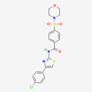 N-[4-(4-chlorophenyl)-1,3-thiazol-2-yl]-4-morpholin-4-ylsulfonylbenzamide
