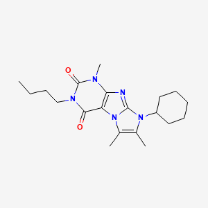 3-butyl-8-cyclohexyl-1,6,7-trimethyl-1H-imidazo[2,1-f]purine-2,4(3H,8H)-dione