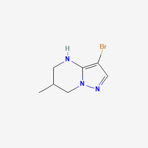 3-bromo-6-methyl-4H,5H,6H,7H-pyrazolo[1,5-a]pyrimidine