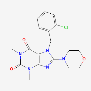 7-(2-Chloro-benzyl)-1,3-dimethyl-8-morpholin-4-yl-3,7-dihydro-purine-2,6-dione