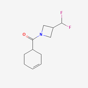 Cyclohex-3-en-1-yl(3-(difluoromethyl)azetidin-1-yl)methanone